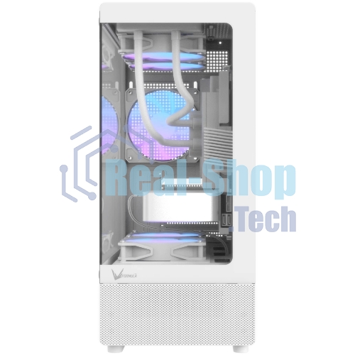 Корпус Formula Crystal Z1CM v2 белый без БП mATX 5x120мм 1xUSB3.0 audio bott PSU