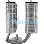 Кулер для процессора Thermalright Royal Knight 120 SE (4-pin PWM, 155мм, Ni/Cu, 6x6мм, 2x120мм, 66.17CFM/59CFM, 25.6dBA/26.1dBA, 1500RPM/1800RPM, S: 1200, 1700, 1851, 115X, AM4, AM5, silver, black)