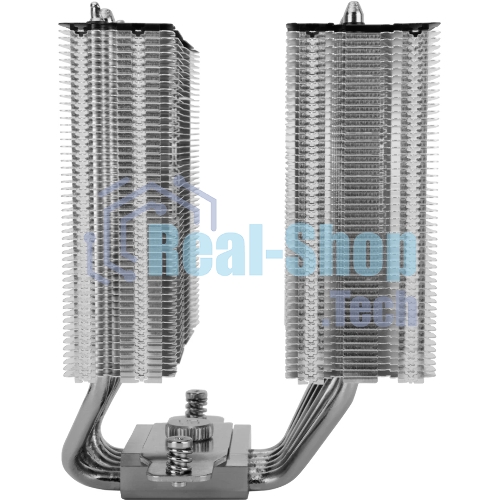 Кулер для процессора Thermalright Royal Knight 120 SE (4-pin PWM, 155мм, Ni/Cu, 6x6мм, 2x120мм, 66.17CFM/59CFM, 25.6dBA/26.1dBA, 1500RPM/1800RPM, S: 1200, 1700, 1851, 115X, AM4, AM5, silver, black)