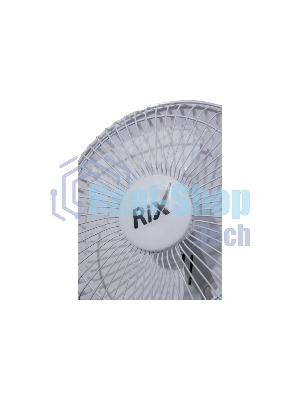 Вентилятор Rix RDF-1500WB белый, настольный, 15 Вт, 2 скорости, 15 см