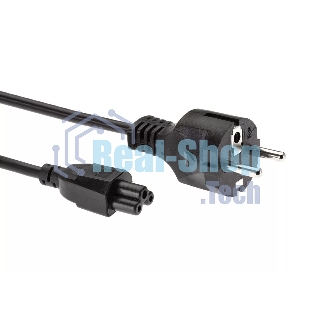 Кабель питания для ноутбуков Telecom 1.8m, 3-pin, с заземлением, 220V (Европейский стандарт)
