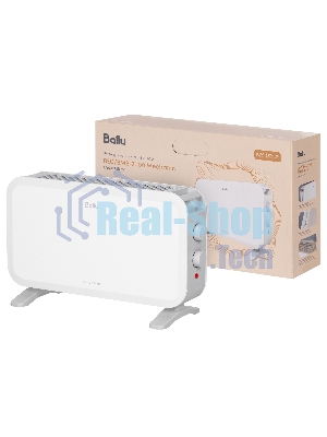 Конвектор электрический Ballu Boxy BEC/BMS-2000 белый, стич, 2000 Вт, 25 м², термостат