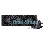 Система охлаждения Water Cooling System PCCooler DS360 Display BK (310W, 360мм, LED, Black, ARGb Pump/Fans: 3x120мм, 90.56CFM, 39.8dBA, 2500RPM/Pump height 65мм, 15dBA, 2600RPM, Rad thickness 27мм/S: 1851, 1700, 1200, 115X, AM5, AM4)