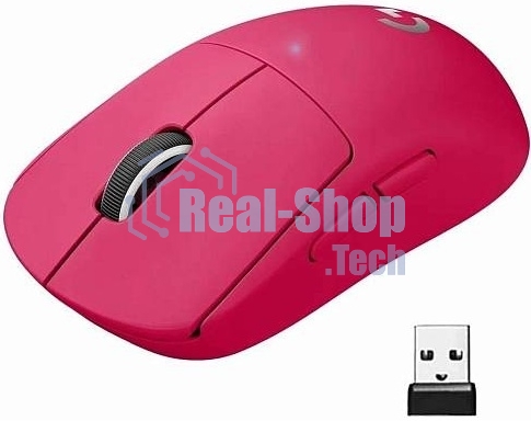 Мышь беспроводная Logitech G PRO X SUPERLIGHT розовый, 25600 dpi, радиоканал, USB, кнопки - 5