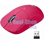 Мышь беспроводная Logitech G PRO X SUPERLIGHT розовый, 25600 dpi, радиоканал, USB, кнопки - 5