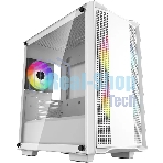 Компьютерный корпус DeepCool CC360 WH ARGb (R-CC360-WHAPM3-G-1) (mATX, без БП, 2xUSB, с окном)