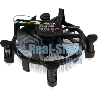 Кулер KingPrice KPAC-65-PWM3 92x92x25мм Soc-1200/1150/1151/1155 черный 4-pin 18-35dB Al 65W 140gr Ret