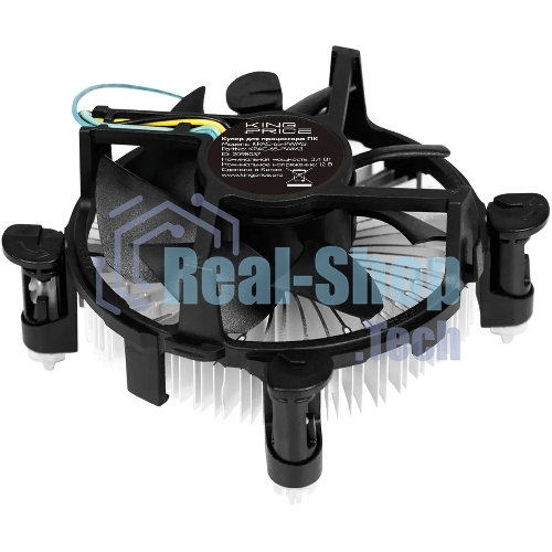 Кулер KingPrice KPAC-65-PWM3 92x92x25мм Soc-1200/1150/1151/1155 черный 4-pin 18-35dB Al 65W 140gr Ret