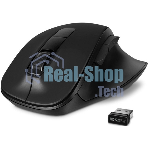 Мышь беспроводная SVEN RX-525SW черная (бесшумн. кл., 5+1кл. 600-1400DPI, Soft-touch, блист.)