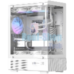 Корпус Formula Crystal Z1CM v2 белый без БП mATX 5x120мм 1xUSB3.0 audio bott PSU