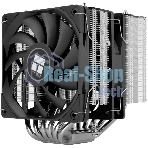 Кулер для процессора Thermalright Royal Knight 120 SE (4-pin PWM, 155мм, Ni/Cu, 6x6мм, 2x120мм, 66.17CFM/59CFM, 25.6dBA/26.1dBA, 1500RPM/1800RPM, S: 1200, 1700, 1851, 115X, AM4, AM5, silver, black)