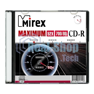 Диск CD-R Mirex 700 Mb, 52х, Maximum, Slim Case (1), (1/200)