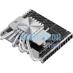 Кулер для процессора PCCooler RC600-67 (125W, 4-pin PWM, 67.5mm, Al, 4x6mm, 1x120мм, 62.5CFM, 32.5dBA, 2300RPM, S: 1851/1700/1200/115X, AM5/AM4, черный)