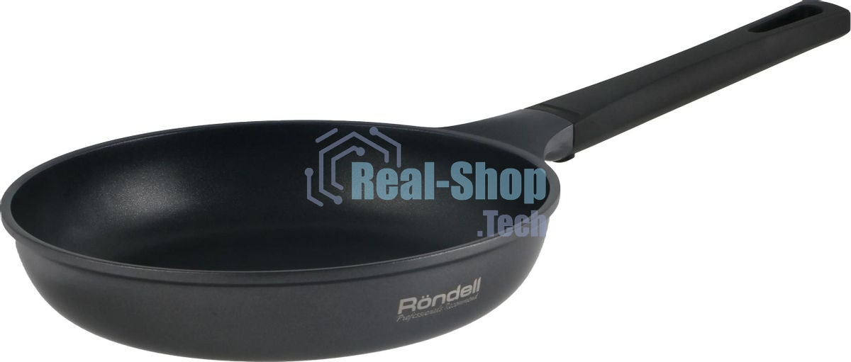 Сковорода Rondell Baselard RDA-2002 круглая 24 см, покрытие: Xylan Plus ручка несъемная (без крышки) темно-серый