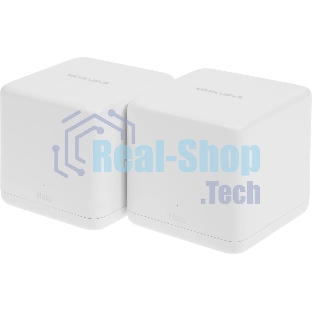 Бесшовный Mesh роутер Mercusys Halo H60X(2-pack) AX1500 10/100/1000BASE-TX белый (упак.:2шт)