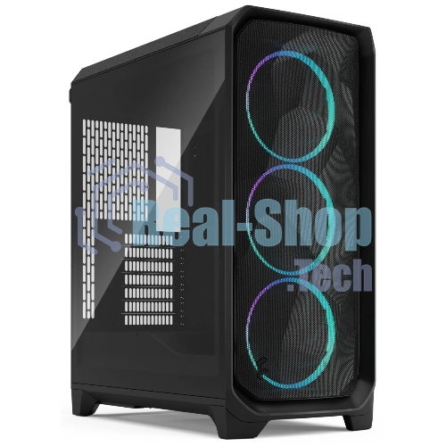 Корпус Fractal Design Meshify 3 Black RGB TG Light Tint, Midi-Tower, чёрный, 3 x 140 мм