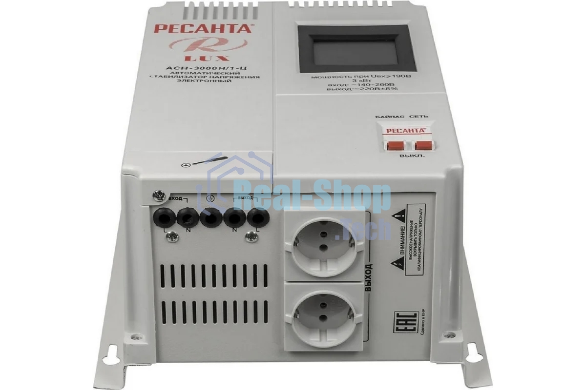 Стабилизатор напряжения Ресанта АСН-3000Н/1-Ц Lux