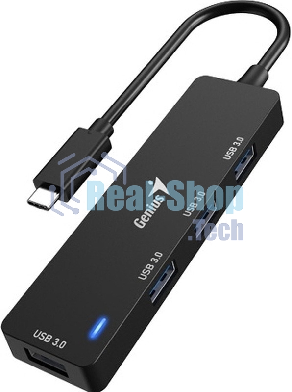 USB-концентратор Genius UH-400, USB Type-C, USB 3.0, USB