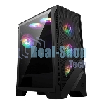 Компьютерный корпус MSI MAG FORGE 120A Mid-Tower, ATX, 2xUSB 3.2, Audio I/O, 6x120мм autoRGb Fan PWM RGb PWM Control Board, Tempered Glass Window