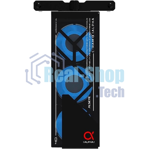 Вентилятор для процессора ALSEYE AS.03.08.0001 (C-RAM-Alpha-B) Product Size: 145.9 x 82 x 38.3мм Number of fans: 3 Size: 40 x 40 x 20мм Material: 1мм SPCC thick sheet metal Surface treatment: Powder coated black on the surface Box: Black Leaf: Milk white Luminous effect: internally emitting ARGb Speed: 1000-3500RPM Ou