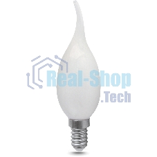 Лампа светодиодная филаментная Gauss Filament 5Вт цок.: E14 свеча 220B св. свеч. бел. теп. (упак.: 10 шт)