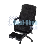 Кресло Бюрократ T-9950MSG-F/BLACK-PU черный, экокожа