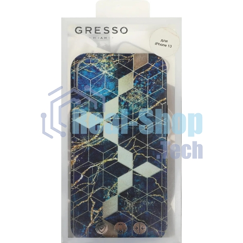 Чехол (клип-кейс) Gresso Meridian, для iPhone 13, синий gr17aaae8887