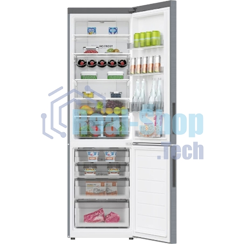 Холодильник Haier C2F637CXRGU1 нержавеющая сталь, двухкамерный, 278/108л, морозилка снизу, No Frost