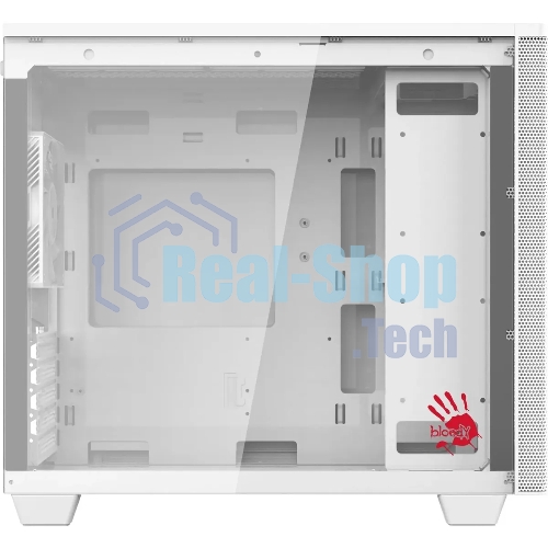 Компьютерный корпус Bloody BD-CC117F белый без БП mATX 5x120мм 1xUSB 2.0 1xUSB 3.0 audio bott PSU