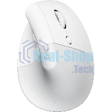 Мышь беспроводная Logitech Lift Vertical Ergonomic белый/PALE GREY (4000dpi 6but) (910-006480)