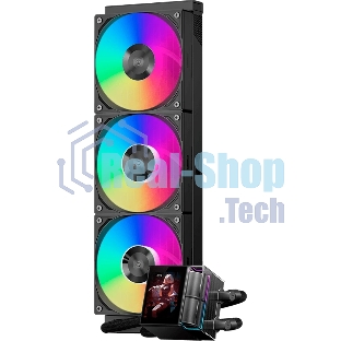 Система жидкостного охлаждения PcCooler DS360 Display ARGB Soc-AM5/AM4/1200/1700/1851 черный 4-pin 39.8dB Al LCD 310W Ret (DS360-BKAWXY-GL)
