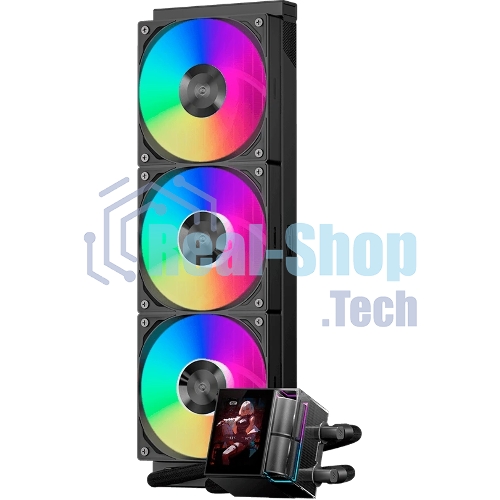 Система жидкостного охлаждения PcCooler DS360 Display ARGB Soc-AM5/AM4/1200/1700/1851 черный 4-pin 39.8dB Al LCD 310W Ret (DS360-BKAWXY-GL)