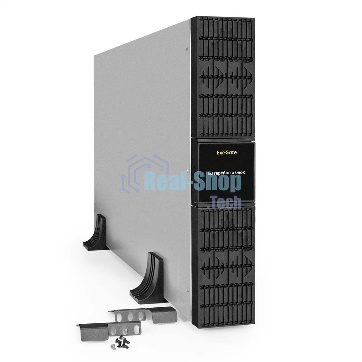 Батарейный блок ExeGate PowerExpert BX-2U.192V.16S7Ah для ULS-575-6kVA/ULS-575-10kVA встроенные батареи 12V 7.2Ah - 16шт, Rackmount 2U/Tower, металлический корпус, черный