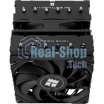 Кулер для процессора Thermalright Royal Knight 120 SE (4-pin PWM, 155мм, Ni/Cu, 6x6мм, 2x120мм, 66.17CFM/59CFM, 25.6dBA/26.1dBA, 1500RPM/1800RPM, S: 1200, 1700, 1851, 115X, AM4, AM5, silver, black)