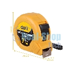 Рулетка Deli DL9075B 7,5мx25мм Метрическая. Корпус ударопрочный.