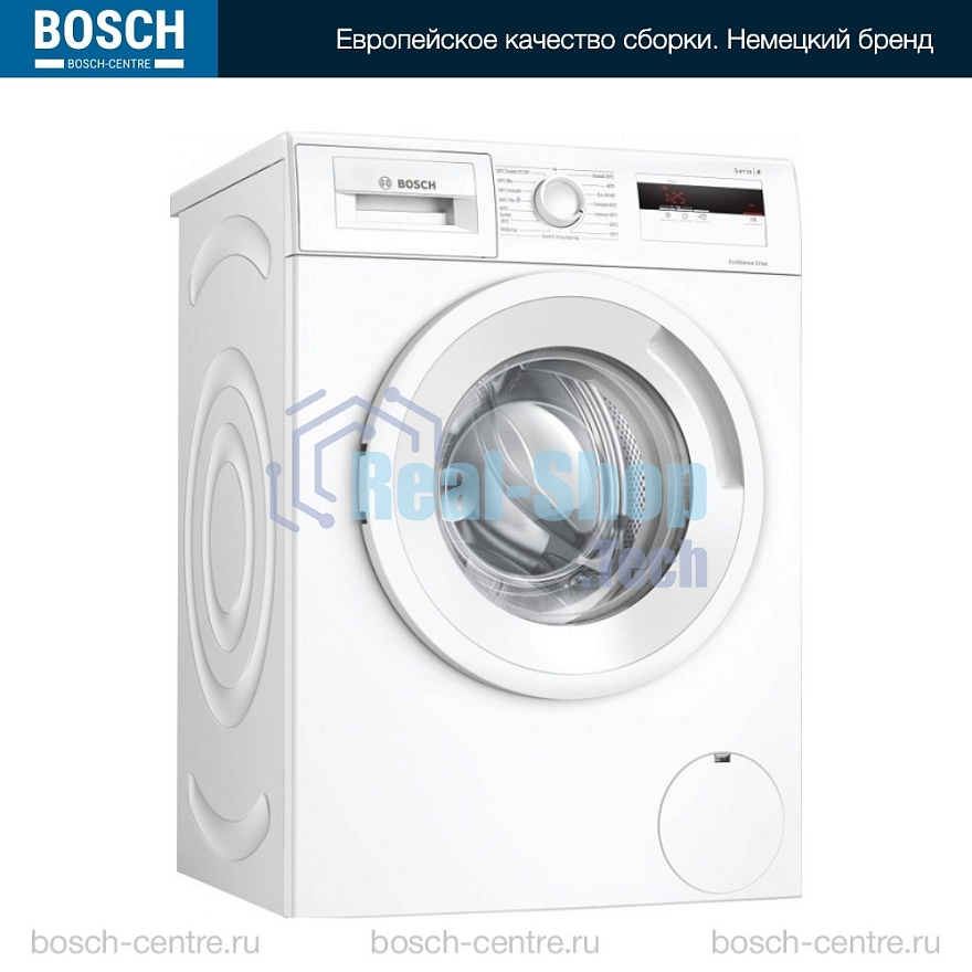 Стирально-сушильная машина Bosch WNA134L0SN белый, загр.фронтальная, макс.: 8кг, 1400 об/мин, класс: A