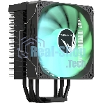 Устройство охлаждения(кулер) Formula Ice Burg ARGb Soc-AM5/AM4/1200/1700/1851 черный 4-pin 17-34dB Al+Cu 170W 552gr Ret (ICE BURG ARPW 4P BK)