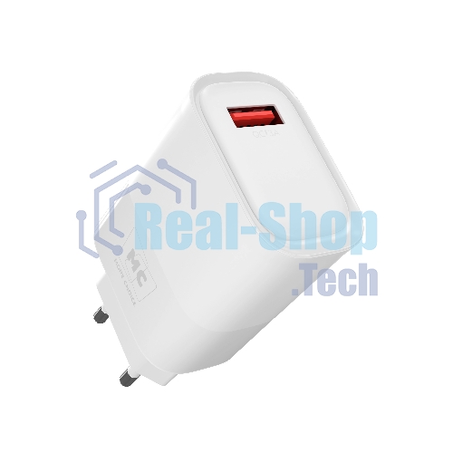 Сетевое зарядное устройство MORE CHOICE (4620202553409) NC09a 1USB 3.0A QC3.0 15W, белый