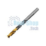Сверло спиральное по металлу Denzel 8 x 117мм, Р6М5, Golden Tip