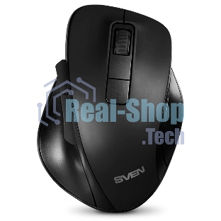Мышь беспроводная SVEN RX-525SW черная (бесшумн. кл., 5+1кл. 600-1400DPI, Soft-touch, блист.)
