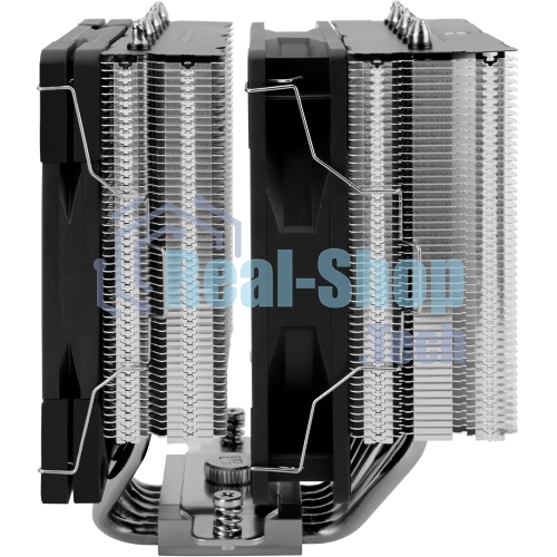 Кулер для процессора Thermalright Royal Knight 120 SE (4-pin PWM, 155мм, Ni/Cu, 6x6мм, 2x120мм, 66.17CFM/59CFM, 25.6dBA/26.1dBA, 1500RPM/1800RPM, S: 1200, 1700, 1851, 115X, AM4, AM5, silver, black)