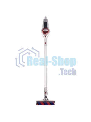 Пылесос вертикальный Sharp ECSB72RS серебристый/красный, питание от аккумулятора, 95 Вт, уборка сухая, пылесборник 1 л, работа от АКБ max 36 мин