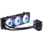 Система жидкостного охлаждения ID-Cooling Dashflow 360 XT Pro ARGb черный 120мм алюминий+медь 2150rpm 32.5db 4-pin 350W