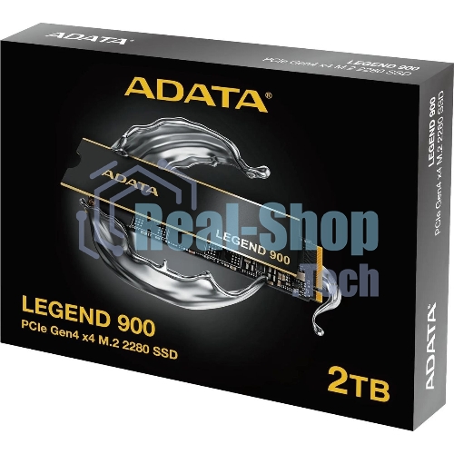 Накопитель SSD ADATA LEGEND 900, 2000Gb, PCIe 4.0 x4, 2280, NVMe, R/W 7000/5400, с радиатором