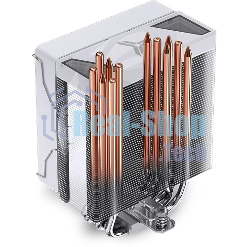 Кулер для процессора JONSBO CR-1000 V2 PRO ARGB (230W, 4-pin PWM, 157мм, Al/Cu, 6x6мм, ARGB, 1x120мм, 59.48CFM, 32.0dBA, 1500RPM, S: 1700/1200/115X, AM4/AM5 белый)
