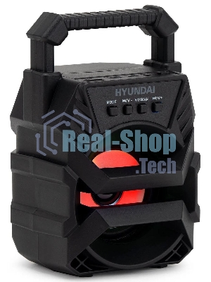 Колонка портативная Hyundai H-PS1000 черный 9 Вт 1.0 BT/USB 10м 500mAh