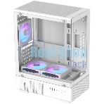 Корпус Formula Crystal Z1CM v2 белый без БП mATX 5x120мм 1xUSB3.0 audio bott PSU