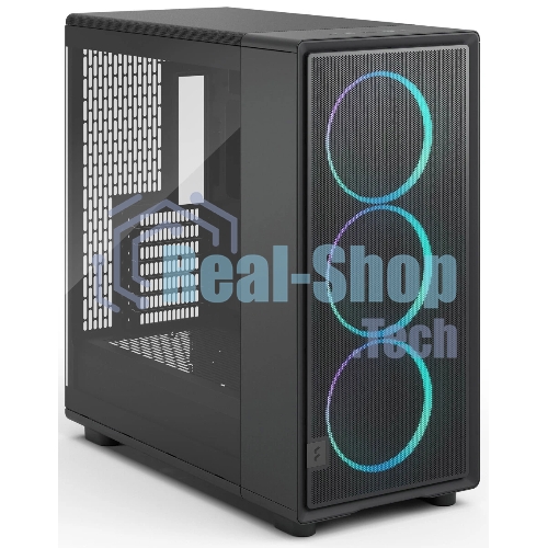 Корпус Fractal Design Epoch XL Black TG RGB Light Tint, Full-Tower, чёрный, 3 x 140 мм