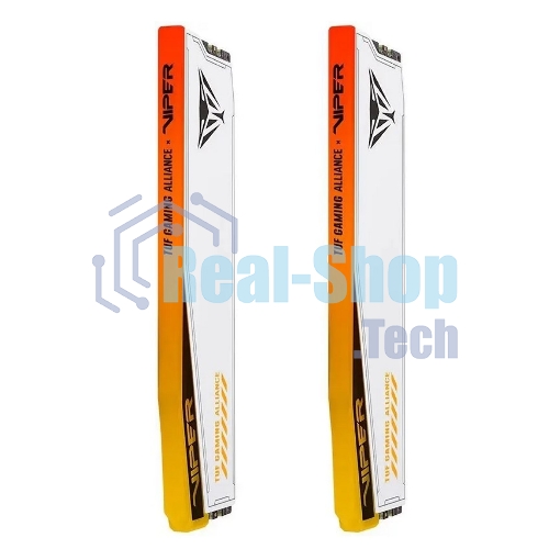 Оперативная память Patriot Viper Elite 5 TUF Gaming, DDR5, 32Gb (2x16 GB), 6000 MHz, CL36, DIMM, радиатор, RGB, белый