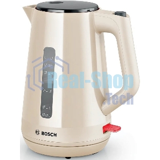 Чайник электрический Bosch TWK1M127 бежевый, 1.7 л, 2400 Вт